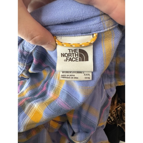 The North Face Shirt Flannel Camp Multicolor Long Sleeve 3X Gorpcore Button down - Picture 2 of 10